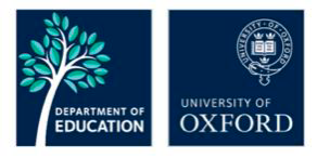 Department of Education and University of Oxford research partnership logos